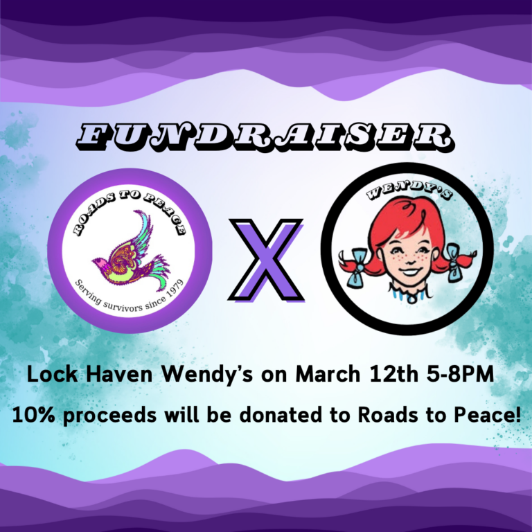 Wendy's Fundraiser (March 12, 2024 from 5-8pm) Flyer - Roads to Peace
